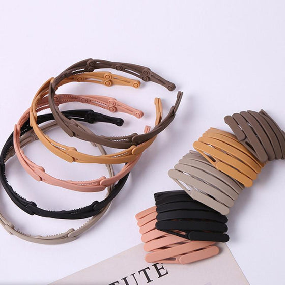 Bärbart Teleskopiskt Hopfällbart hårband