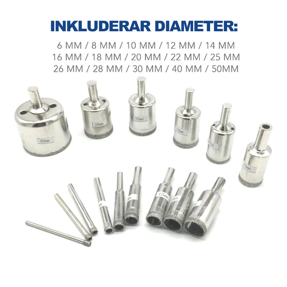 Diamantborrsats | 15 PACK