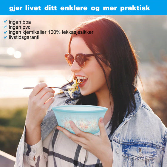 Återanvändbara matförvaringspåsar