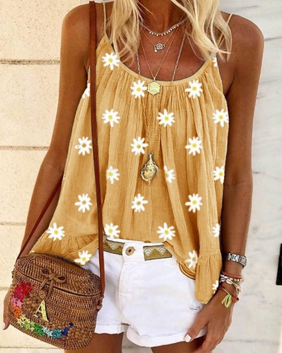 Blommönster Cami Top