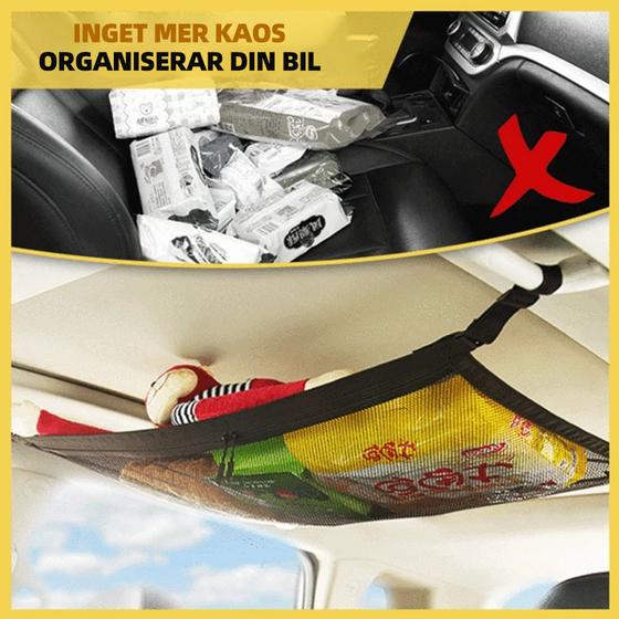 Biltak förvaringsnät