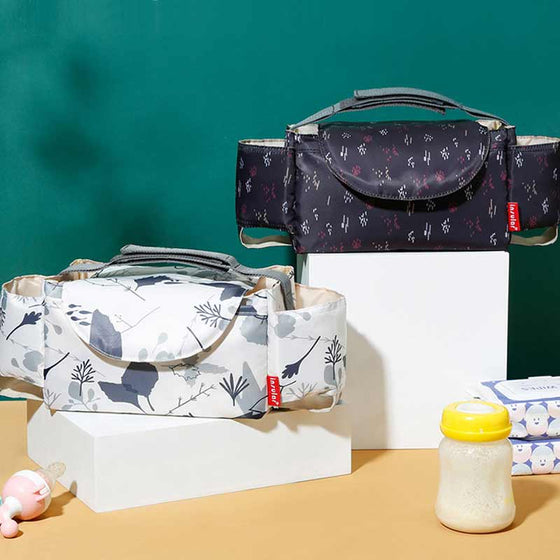 Multifunktionell vattentät förvaringsväska för hängande barnvagn