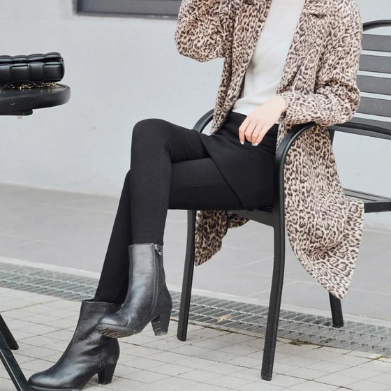 Tajta Skinna Vinter Värma Tjockna Kjol Leggings