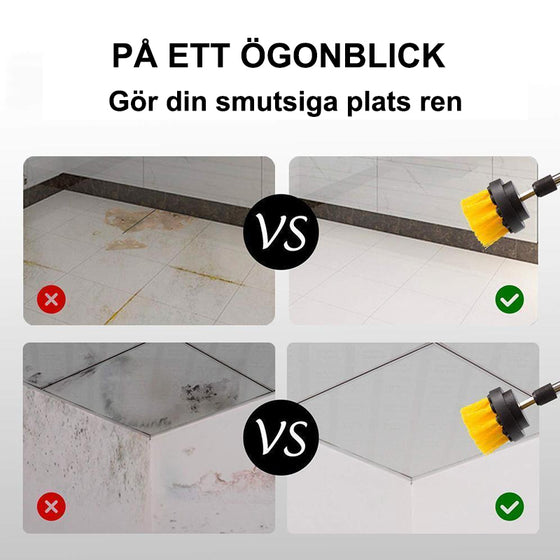Power Scrubber Rengöringsborste (BORR ingår INTE)