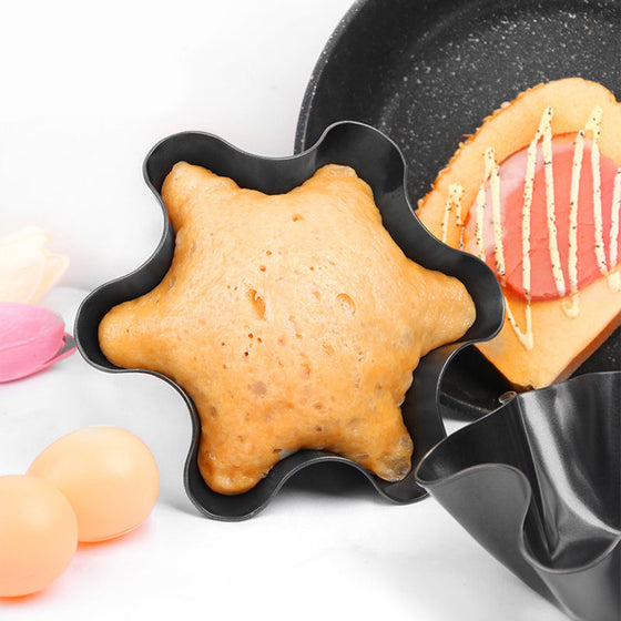 Blombladsformad bakskål i kolstål