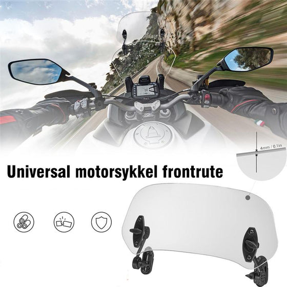Motorcykel vindruteförlängning