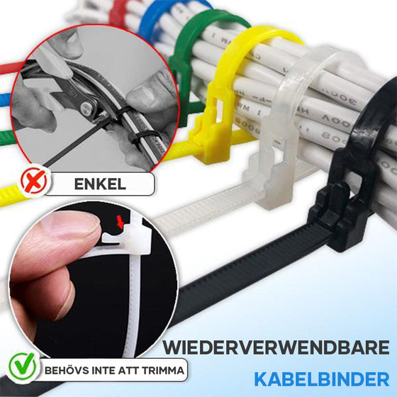 Återanvändbara Slipsar (100st)