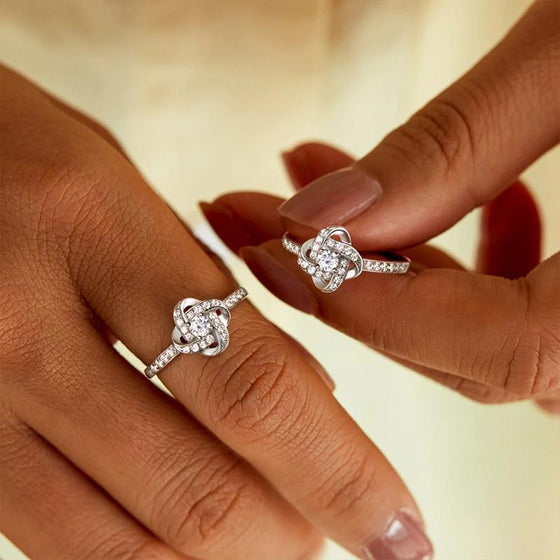 Ändlös Knyttande vänskapsring och halsband