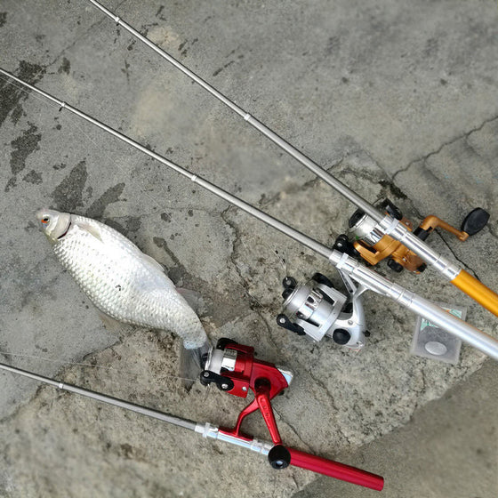 Fiskspö i fickstorlek