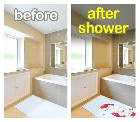 Fruktansvärd golvmatta