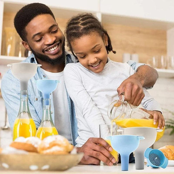 4 delad trattuppsättning med sil