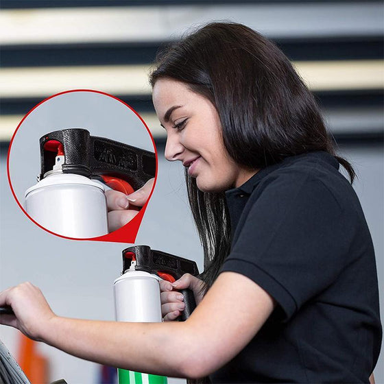 Bärbart sprayhuvud med handtag