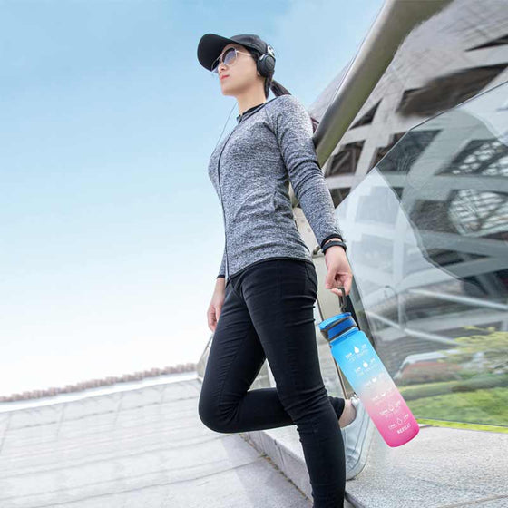 Färggradient sportflaska