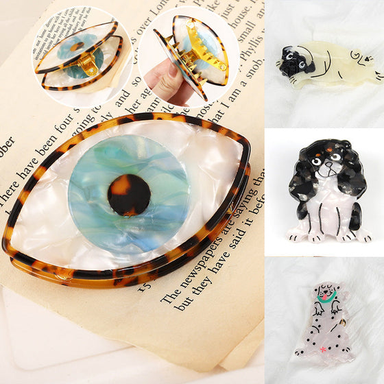 Söta djurhårklämmor