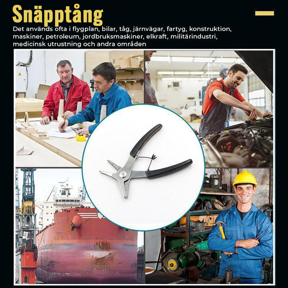 2-i-1 Snap ring tång