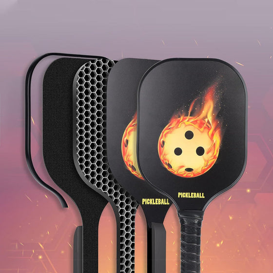 Nytt set med picklebollracketar i glasfiber