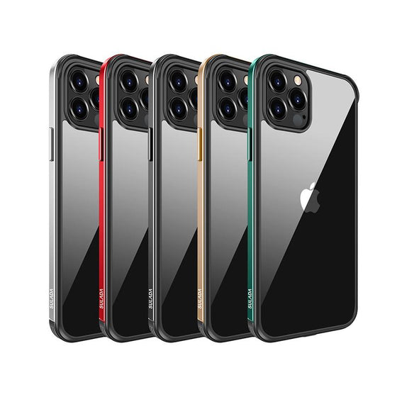 IPHONE 12-FODRAL MED METALLRAM