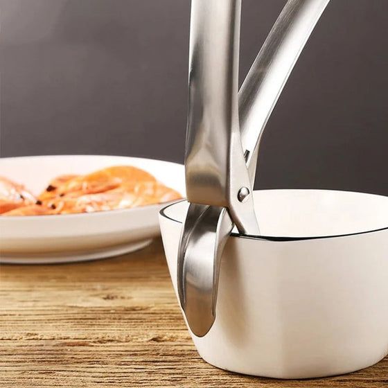 Rostfritt stål tång för kokplattor