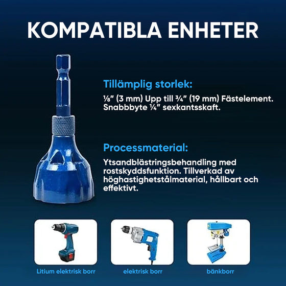 Avgradningsverktyg med wolframkarbidblad