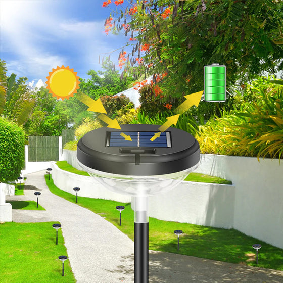 Soldriven färgglad utomhusbelysning