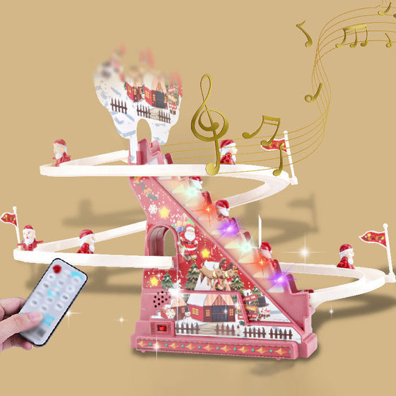 Elektrisk jultomterutschbana leksak