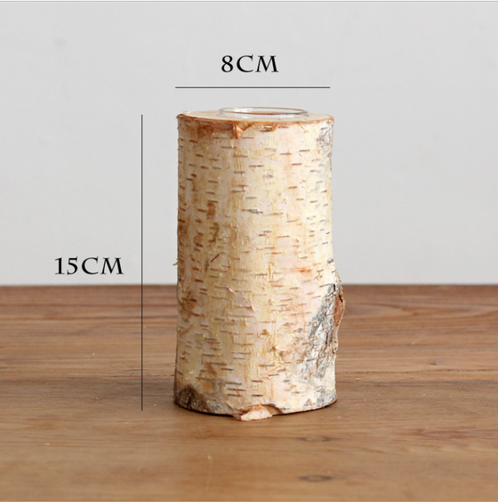 Björkträ Värmeljushållare