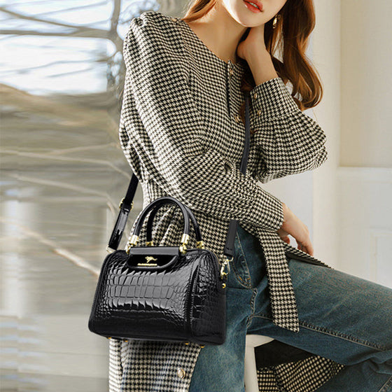 Elegant läderväska för kvinnor