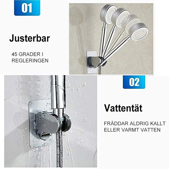 (🎄JULREA NU-50% RABATT) Självhäftande duschhuvudshållare