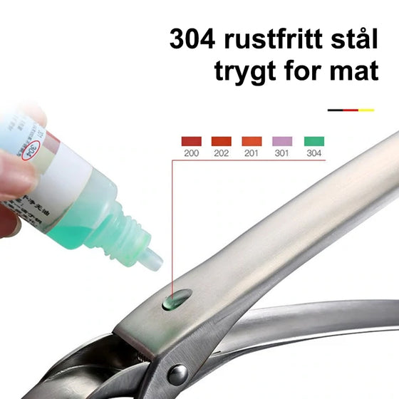 Rostfritt stål tång för kokplattor