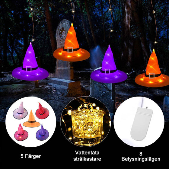 Halloween dekorationer häxhatt