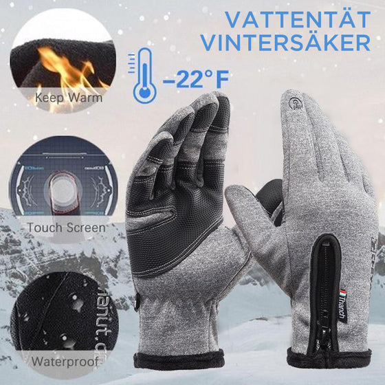Unisex Vintervarma Vattentäta Pekskärmshandskar