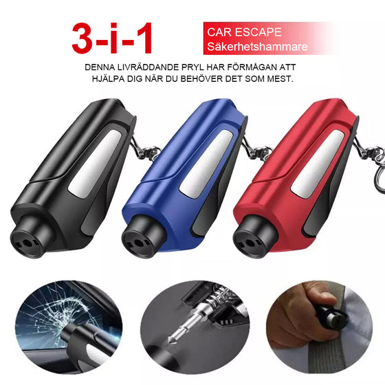 Uppgraderad 3-i-1 Car Window Breaker