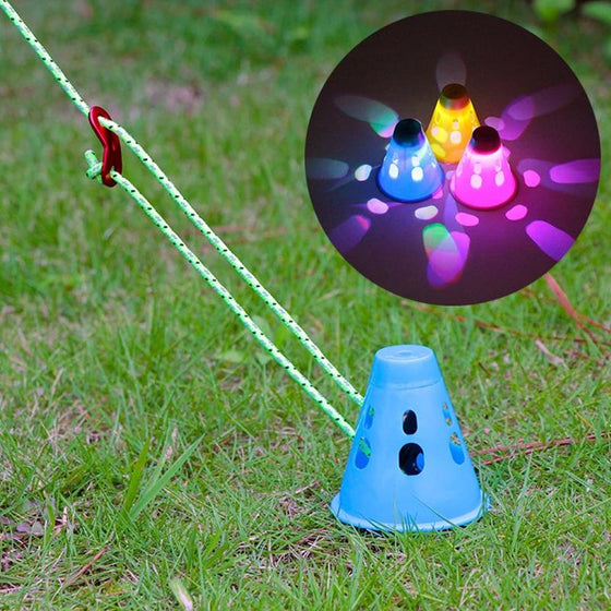 Tältlampor till tältpinnarna