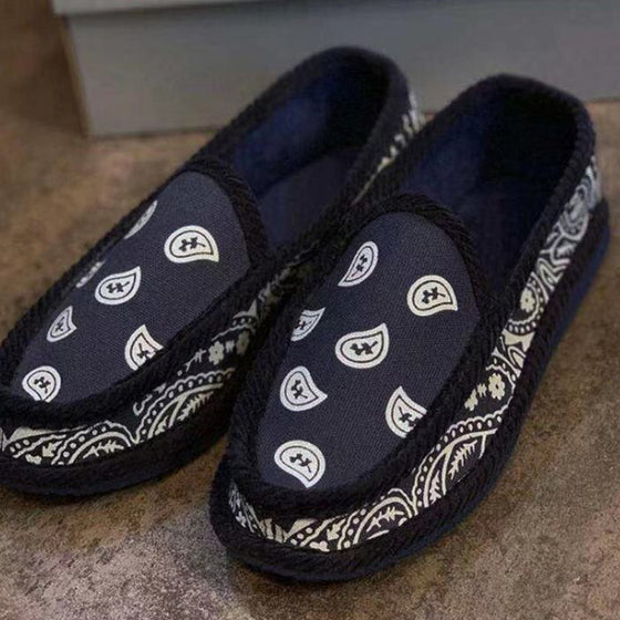 Bekväma bandana slip-on husskor
