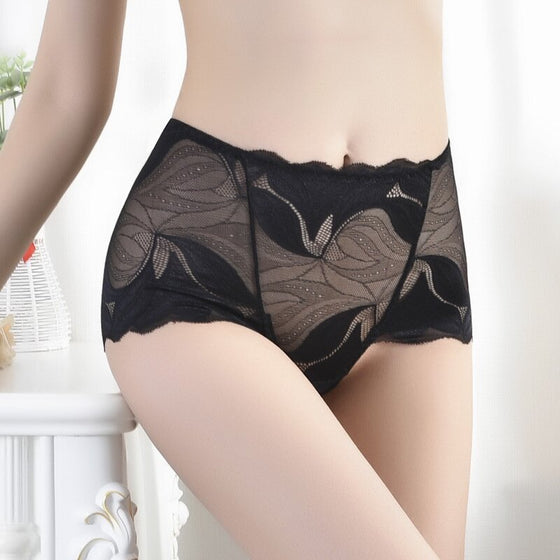 Kvinnor Broderi Spets Trosor