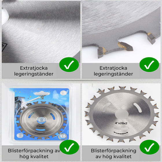 Dubbelsidigt Skärblad för Träbearbetning av Hårdmetall