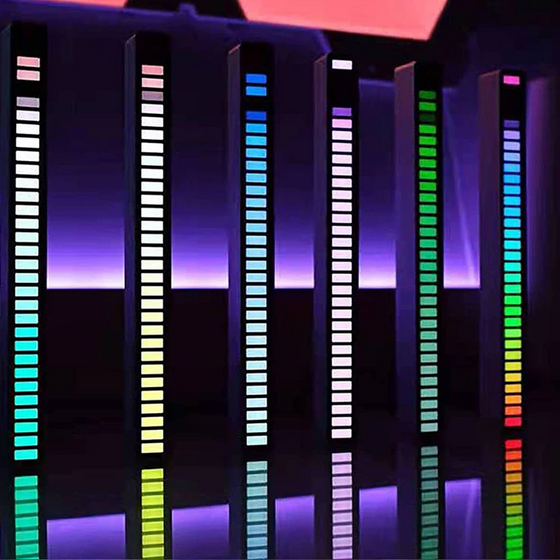 RGB bilbländande ljudkontrollerat LED -ljus