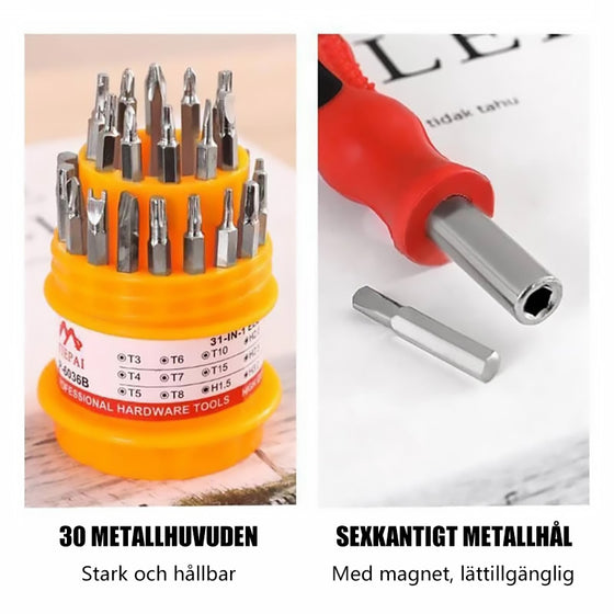 31-i-1 Skruvmejsel Set
