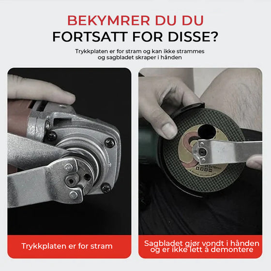 Hylsnyckel för vinkelslip