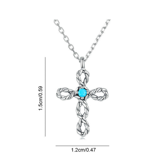 Lucky Eye Cross-halsband och örhängen