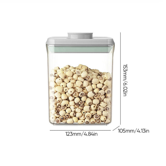 Lufttät stapelbar behållare