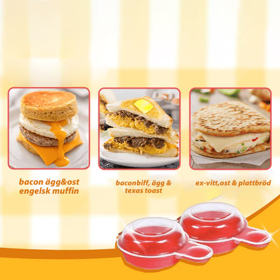 Äggwich äggkokare i mikrovågsugn