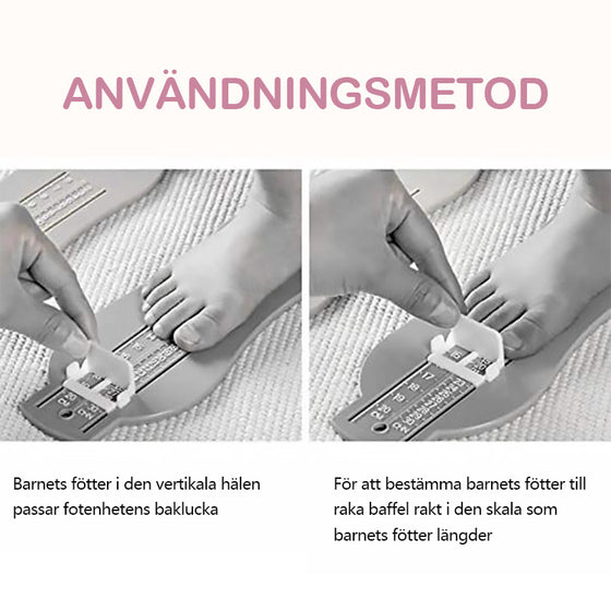 Baby fotlängd mätanordning