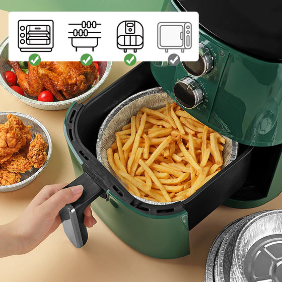Rund foliebricka för Mikrovågsugn eller Air Fryer