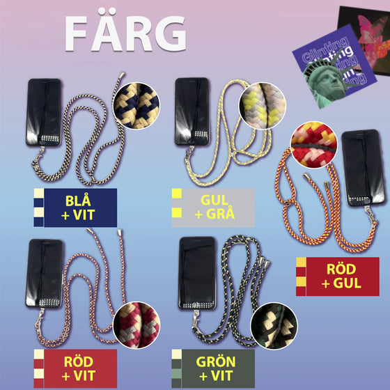 Universell löstagbar telefonrem