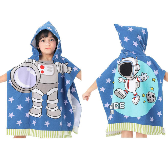 Strandhanddukar med huva för barn