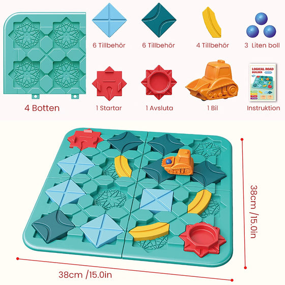 Logisk vägbyggare för barn