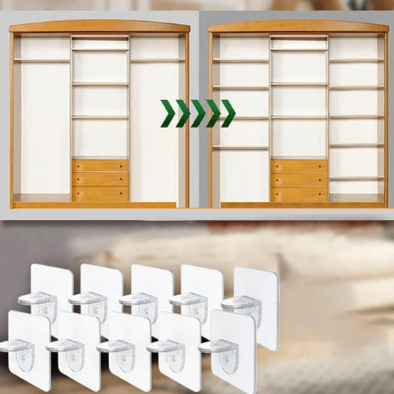 Stansfri hyllstödspinne 10st