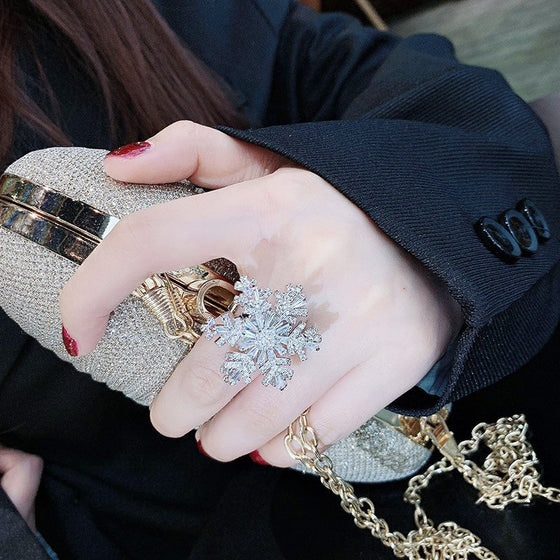 Dubbellager roterbar snöflinga öppen ring