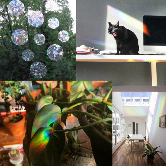 Färgglada glasklistermärken